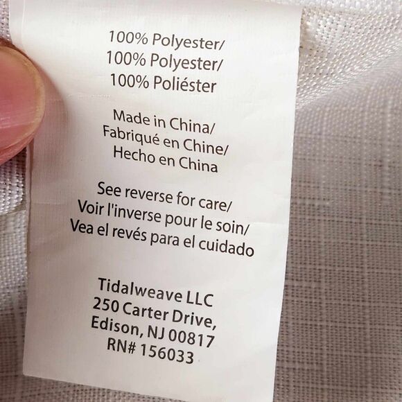 Holiday Tablecloth and Beaded Table Runner Set Gold & Cream Festive Cross Hatch - Picture 11 of 12